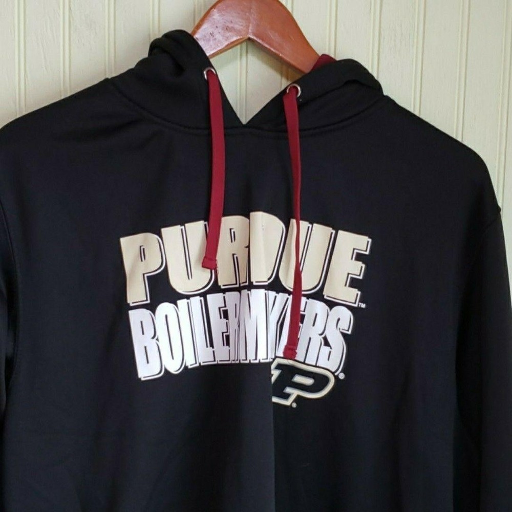 Purdue Boilermakers Sweatshirt Hoodie Mens‎ Large Black NCAA Basketball Pullover